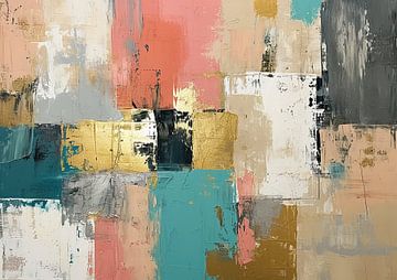 Muted Colour Blocks by ARTEO Paintings