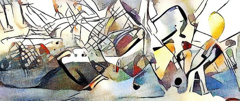 Kandinsky ontmoet Hamburg # 13 van zam art