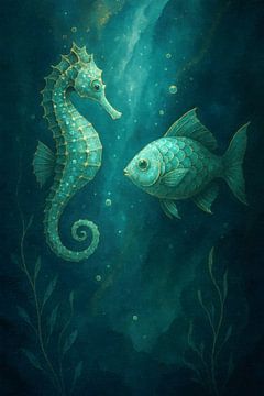 Encounter in the blue by Sabine Wagner