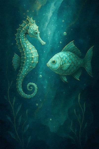 Begegnung im Blau von Sabine Wagner