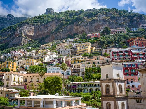Uitzicht op Positano (Amalfikust)
