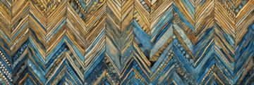 Chevron Blau von Whale & Sons