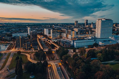 Droogleever Fortuyn-Platz bei Nacht