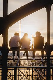 Sunset on the Hackerbrücke by LUDWIGSTREET