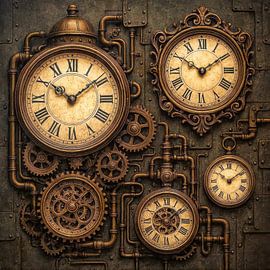 Steampunk Uhren von Jutta Maria Pusl