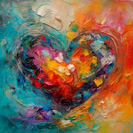 Abstract Colourful Heart