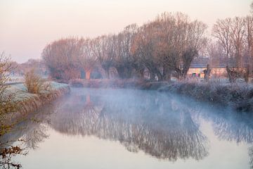 Aan de Dender smorgens vroeg