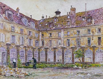 Frederic Houbron - Le cloître de l'Abbaye-aux-Bois, rue de Sèvres (1906) sur Peter Balan