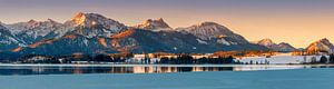 Panorama Hopfen am See, Allgäu, Bayern, Deutschland