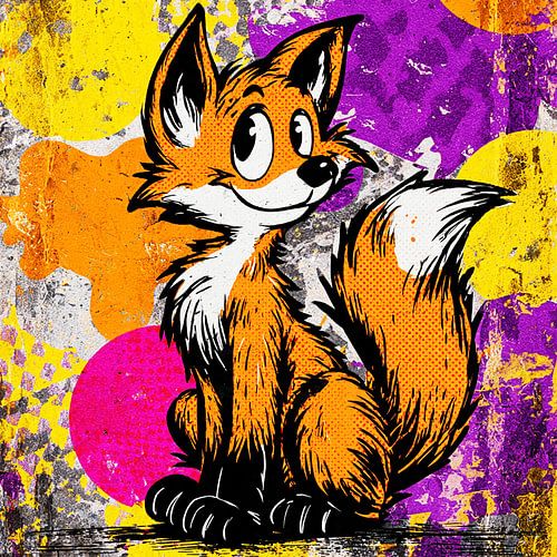Pop Art fox no. 3