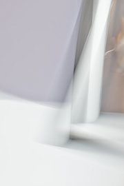 Abstract digital artwork with purple and white by Henriëtte Mosselman