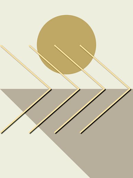 Sunset Modern Urban by Mad Dog Art