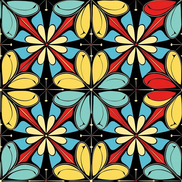 Carreaux marocains Motif floral géométrique par gm_designs