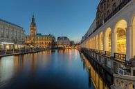 Hamburg Blick vom Jungfernstieg von Michael Valjak Miniaturansicht