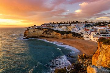 Sonnenuntergang in Carvoeiro, Portugal von Adelheid Smitt