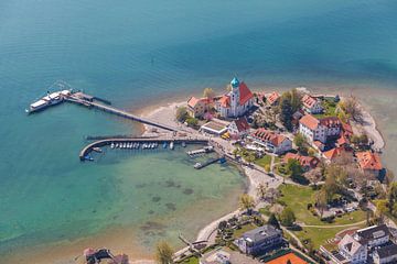 Moated castle on Lake Constance by Jan Schuler