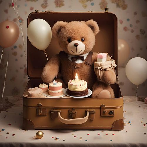 Verjaardag teddybeer