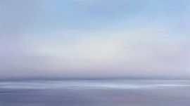 Sanfte blaue Stille am Horizont von Mosaic Dialogue