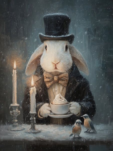 Rabbit | Rabbit With Head by ARTEO Paintings