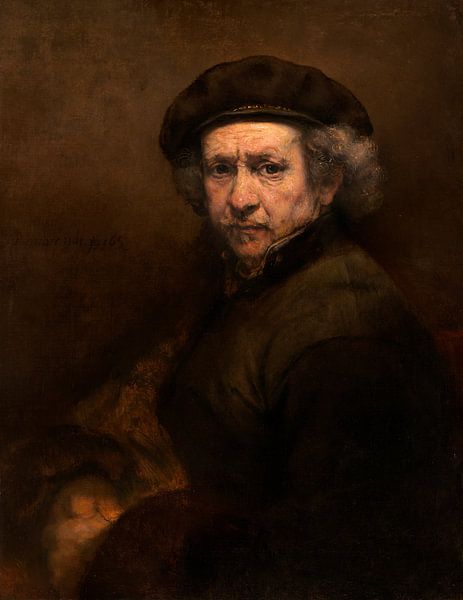 Selbstporträt, Rembrandt van Rijn von Rembrandt van Rijn