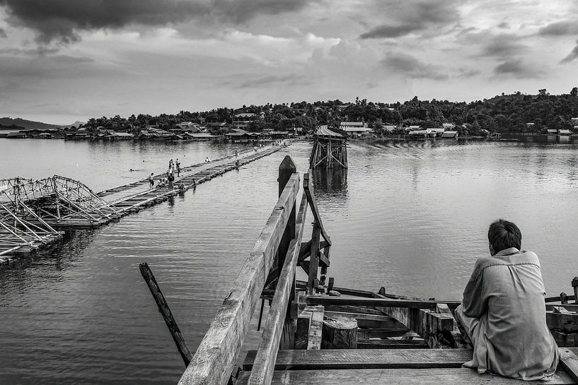 Sangkhlaburi Mon Brücke von Stijn Cleynhens