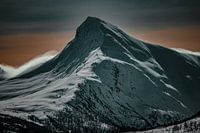 The mountain under the clouds