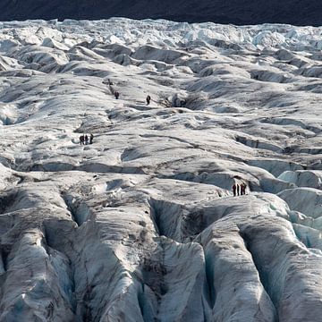 Gletsjerwandeling op Vatnajokull van Menno Schaefer