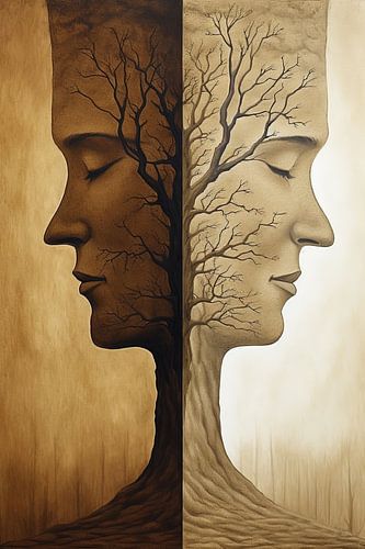 Boomportret Reflectie van Hans-Jürgen Flaswinkel