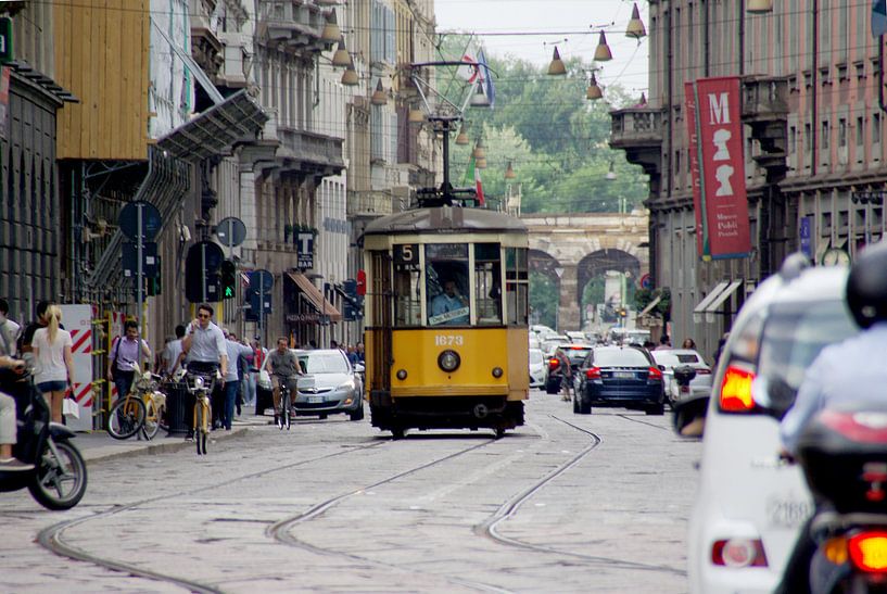 Straßenbahn in Mailand. von Maren Oude Essink