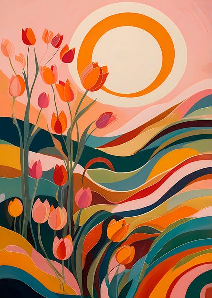 Floral Sunrise Symphony by Georgia Chagas