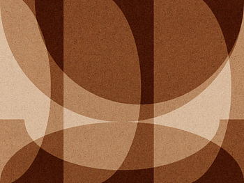 Moderne abstracte geometrische collage in aardetinten nr. 1