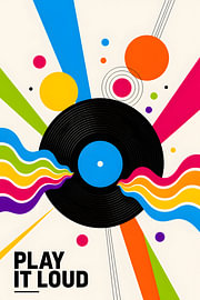 Play It Loud – Retro-Vinyl-Wellen von irgian firmansyah