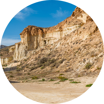 unieke erosie / zandsculpturen van Bolnuevo in Murcia, Spanje