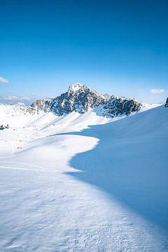 Winterliche Ausblick auf die Lachenspitze von Leo Schindzielorz