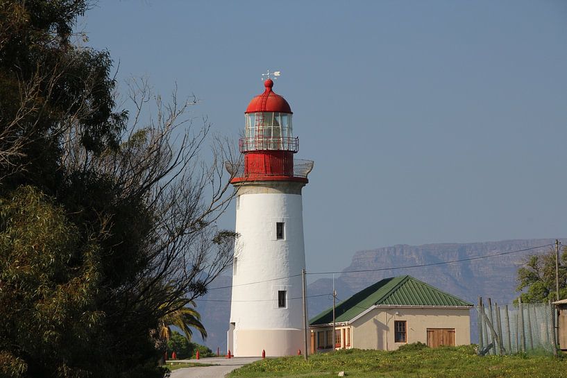 vuurtoren met tafelberg van Irene de Moree