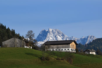 Classic landscape of the german alps