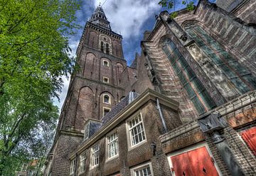Oude Kerk in Amsterdam van Jan Kranendonk