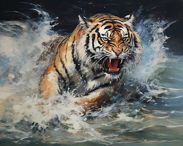 Tigres sur Art Merveilleux