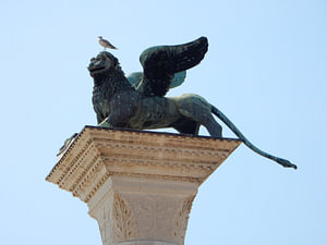 Beeld op San Marcoplein in Italië