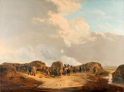 De halve maan voor Naarden bij het beleg, Pieter Gerardus van Os