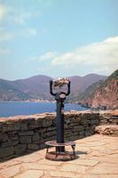 Vintage verrekijker I Vernazza, Cinque Terre, Italië