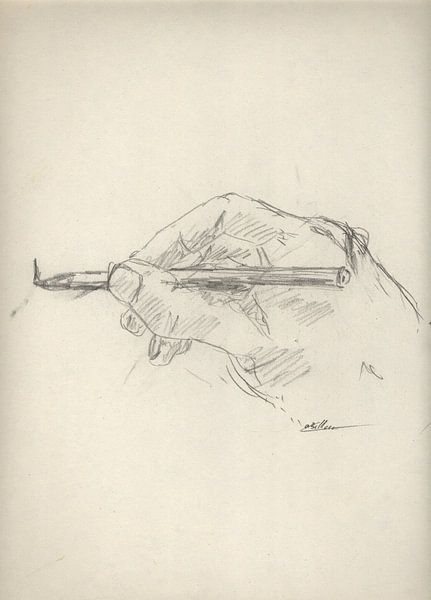 drawing hand by Andre Bolhoeve