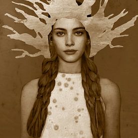 Vintage Beauty Colour Sepia sur Yvonne Zeldenthuis