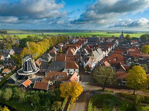 Hattem luchtfoto tijdens een mooie herfstdag van Sjoerd van der Wal Fotografie