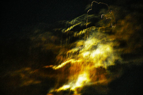 A fleeting glimmer