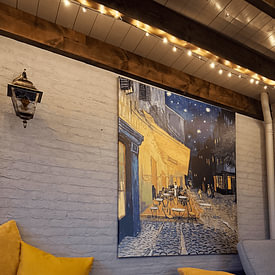 Kundenfoto: Caféterrasse am Abend (Vincent van Gogh), auf Leinwand