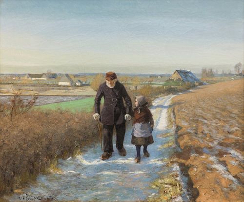 De oude man en het kind, Hans Andersen Brendekilde