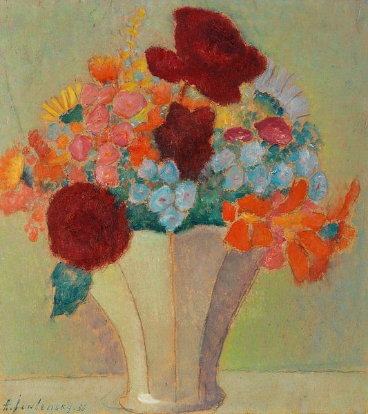 Grande nature morte ; Bouquet lumineux, Alexej von Jawlensky par Des maîtres magistraux