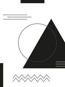 Formes géométriques en noir et blanc
