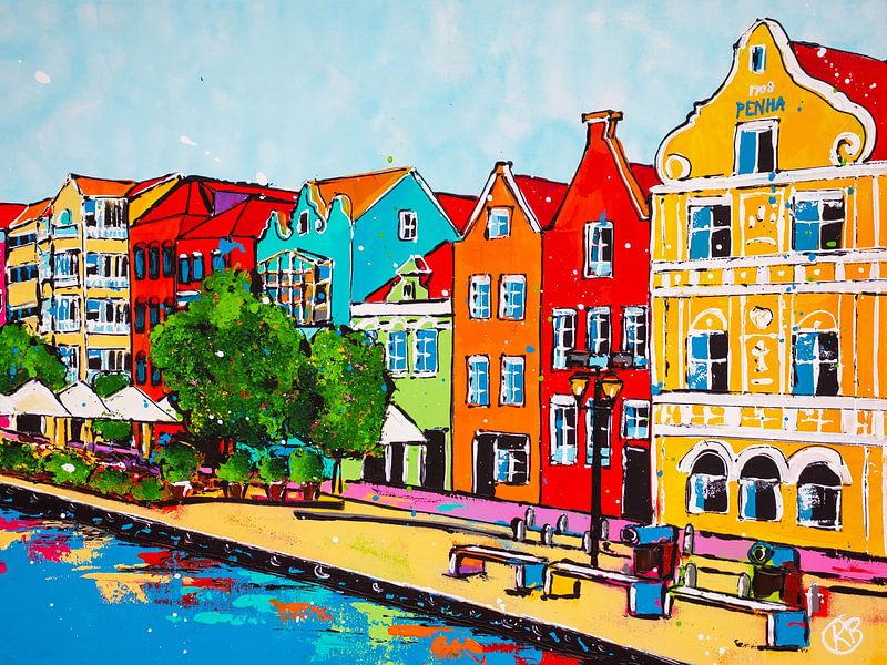 Willemstad Curaçao von Happy Paintings / Renata Rolefes